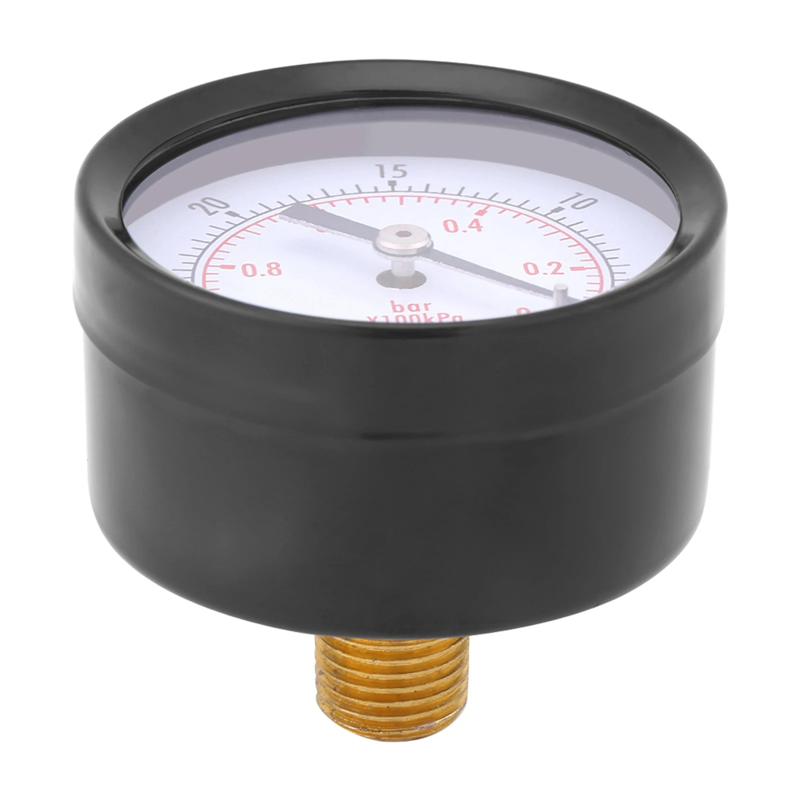 0 ~-30Inhg 0 ~-1bar 50Mm Mini Wijzerplaat Luchtvacuüm Drukmeter Manometer