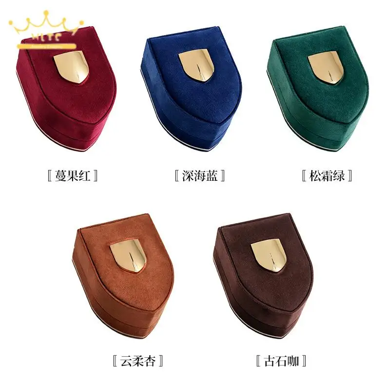Luxurious Jewelry Gift Box Wedding Proposal Engageme Multi-Size Oval Jewelery Storage Case for Ring Pendant Bracelet Necklace