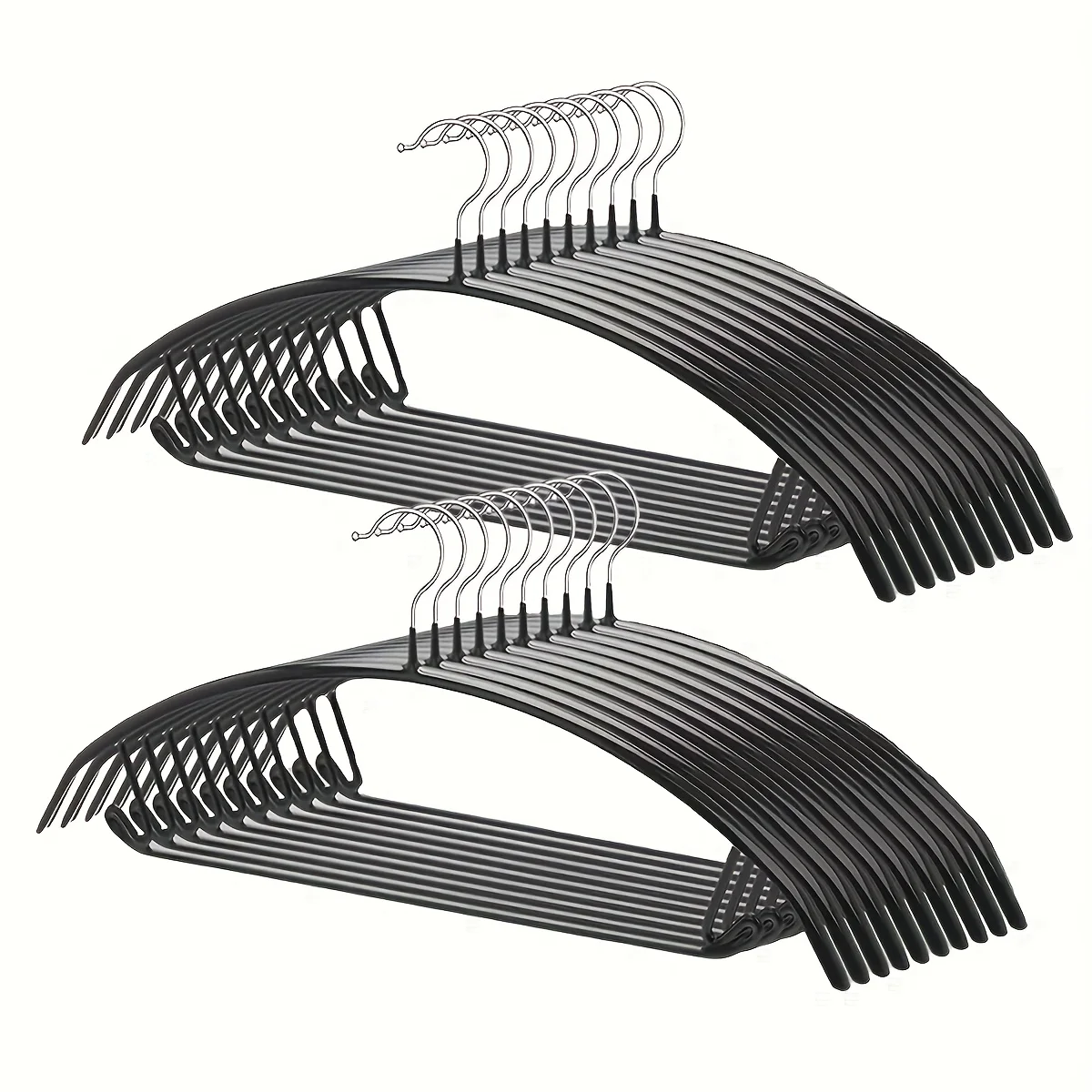 10Pcs No Shoulder Protrusion Sweater Hanger, Anti Slip and Space Saving, Suitable for Outerwear, Suit, Shirt, Jacket, Pants