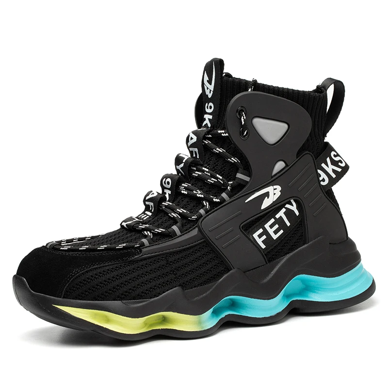 Men Steel Toe Lightweight  Shoes  BootsMen Work Safety Shoes Anti-puncture Working Sneakers Male Indestructible Work Shoes