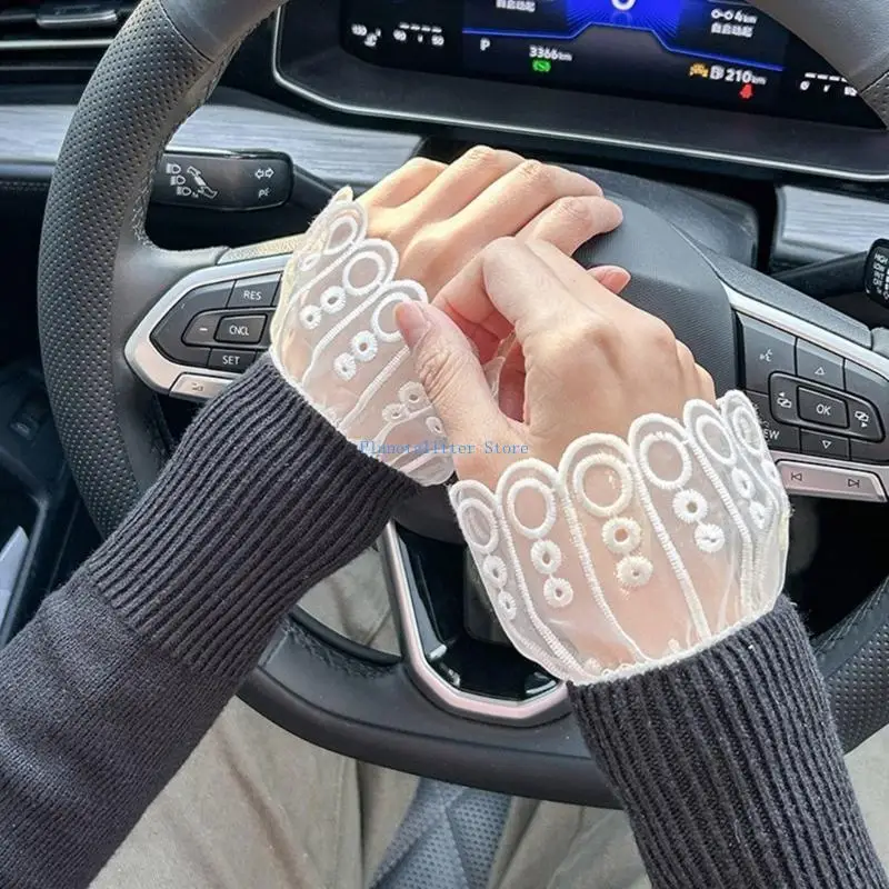 652B เย็บปักถักร้อยแขนเสื้อสำหรับผู้หญิงข้อมือที่สง่า