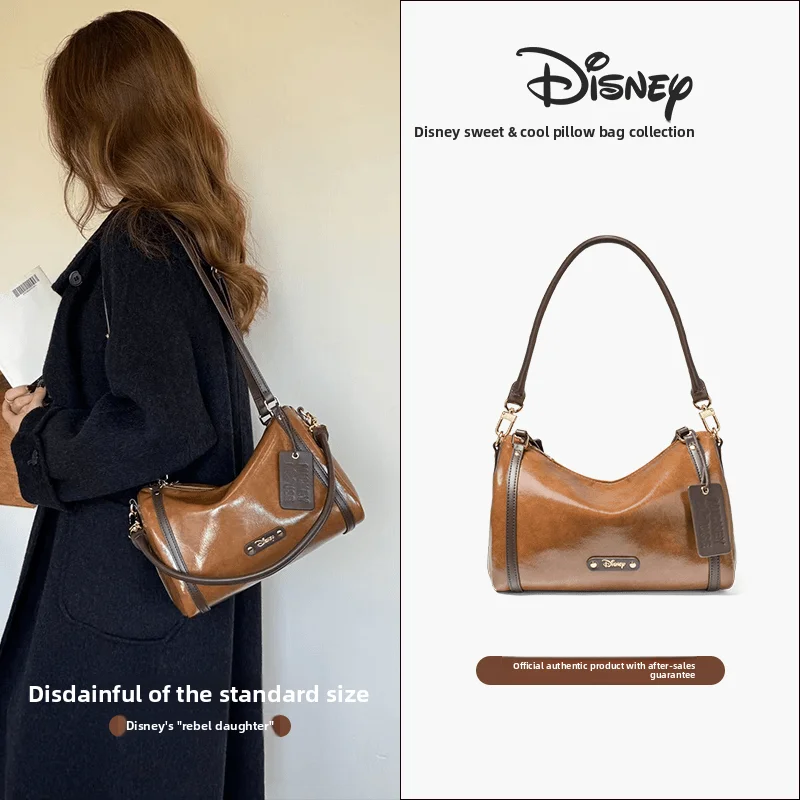 Disney Authentic New Boston Bag Retro Versatile Commuter Pillow Bag Single Shoulder Crossbody Bag