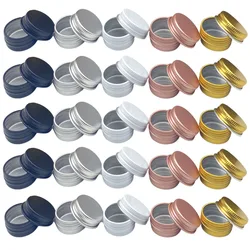 10/50/100pcs 10g Aluminum Tin Jar For Cream Balm Nail Candle Cosmetic Container Refillable Bottles Tea Cans Mini Metal Box