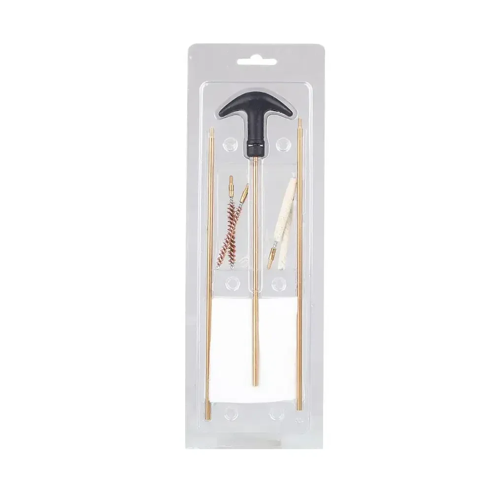 Tactical Rifle Gun Cleaning Kit Barrel Wire Brush Clothes Wool Mops for Hunting .177 .22 22LR Pistol Set view 2