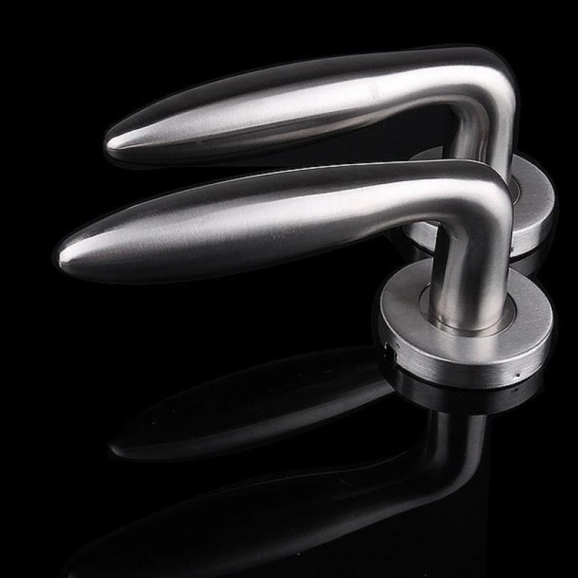 60mm Stainless Steel Mute Center Distance Door Handle Lock for Room Door / Bedroom Door with Serviceable Adjustable Latch