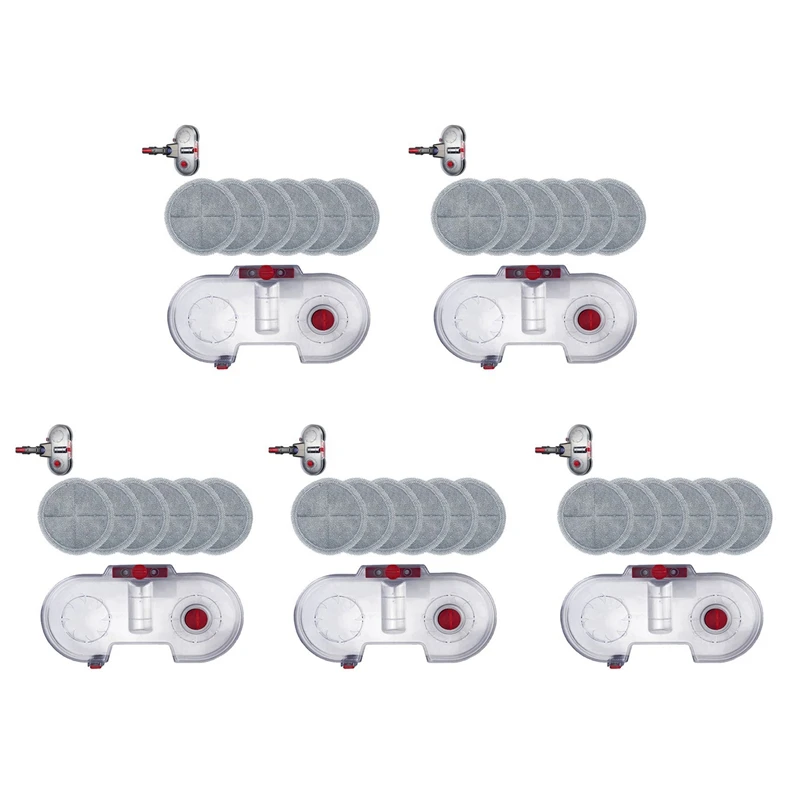 

5Set Electric Mop Water Tank For Dyson V7 V8 V10 V11 With 6 Mop Cloths Cleaning Head Sprinkle Water Tank Rags