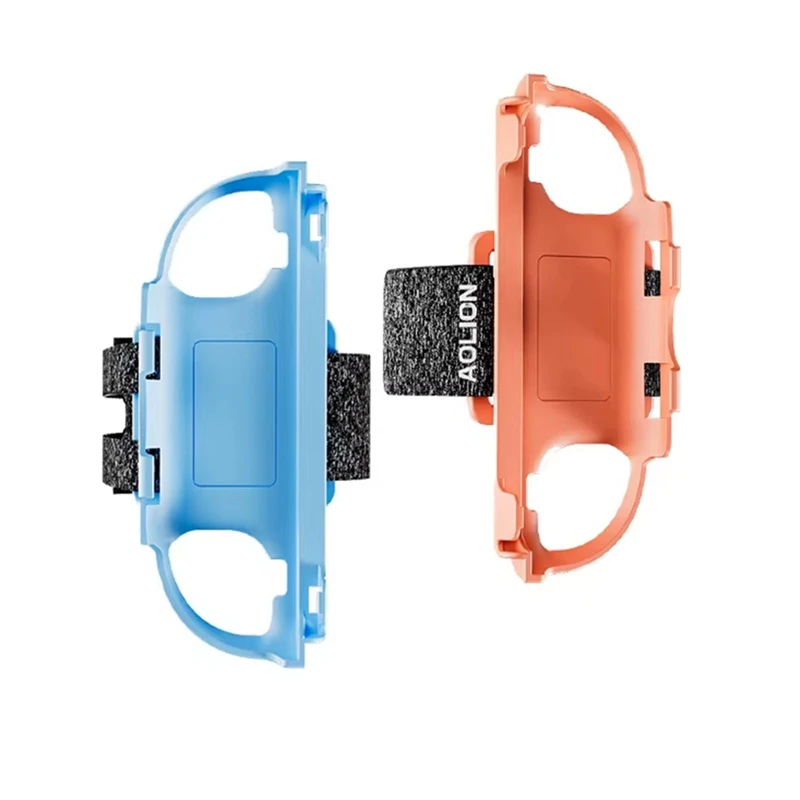 Aolion Game Bracelet Strap for Switch 2 Controller Wristband for NS2 Full Dance Power Joycon Controller Accessories Blue Orange