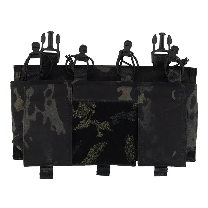 Imagem -06 - Airsoft Caça Colete Acessórios Bolsa Tático Quad 5.56 Colete Airsoft 15 Mag Painel Frontal Cartaz Rápido Dot Doff Cabo de Choque