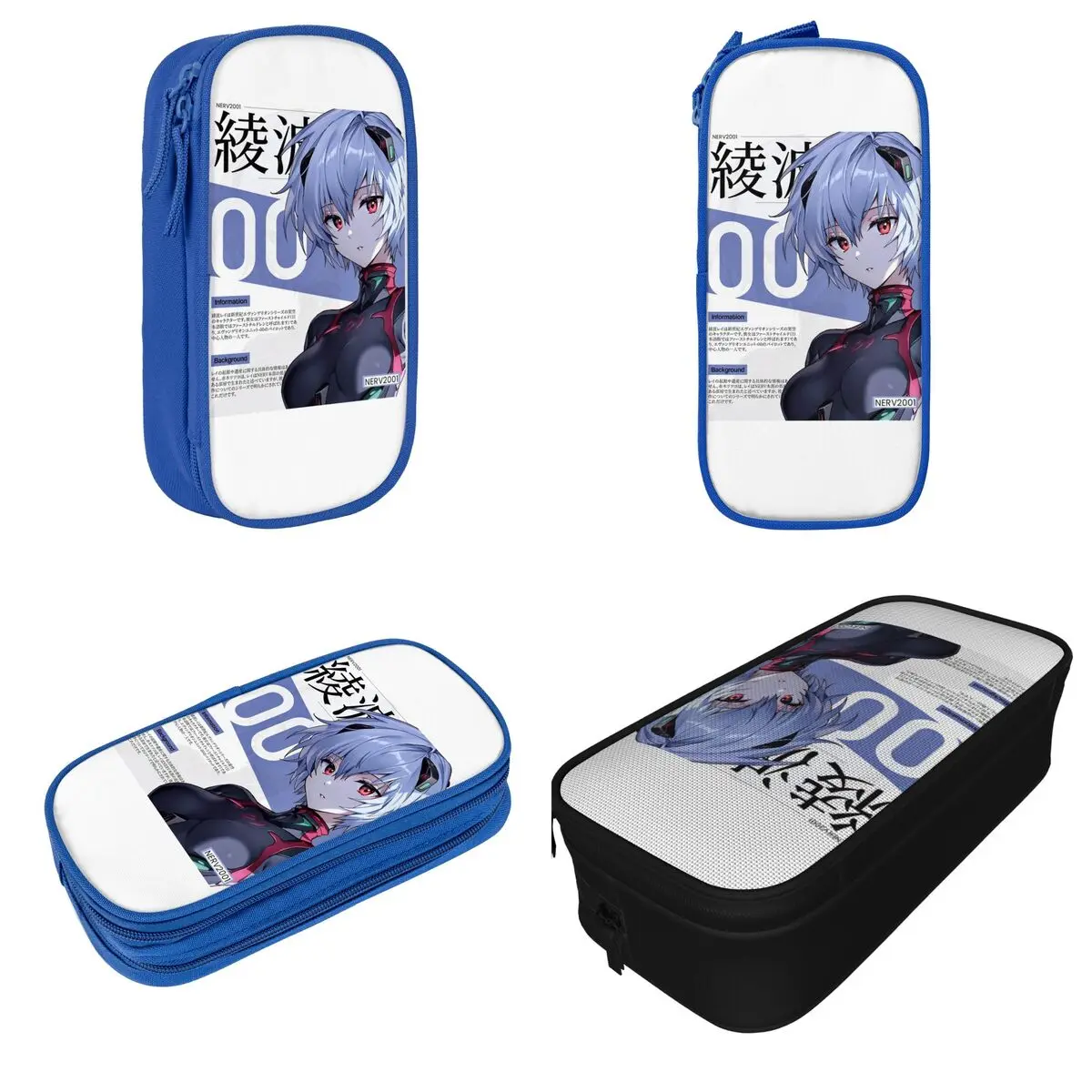 New Magazine Rei Ayanami Pencil Case Pencilcases Pen Box for Girls Boys Large Storage Bag School Supplies Cosmetic Stationery