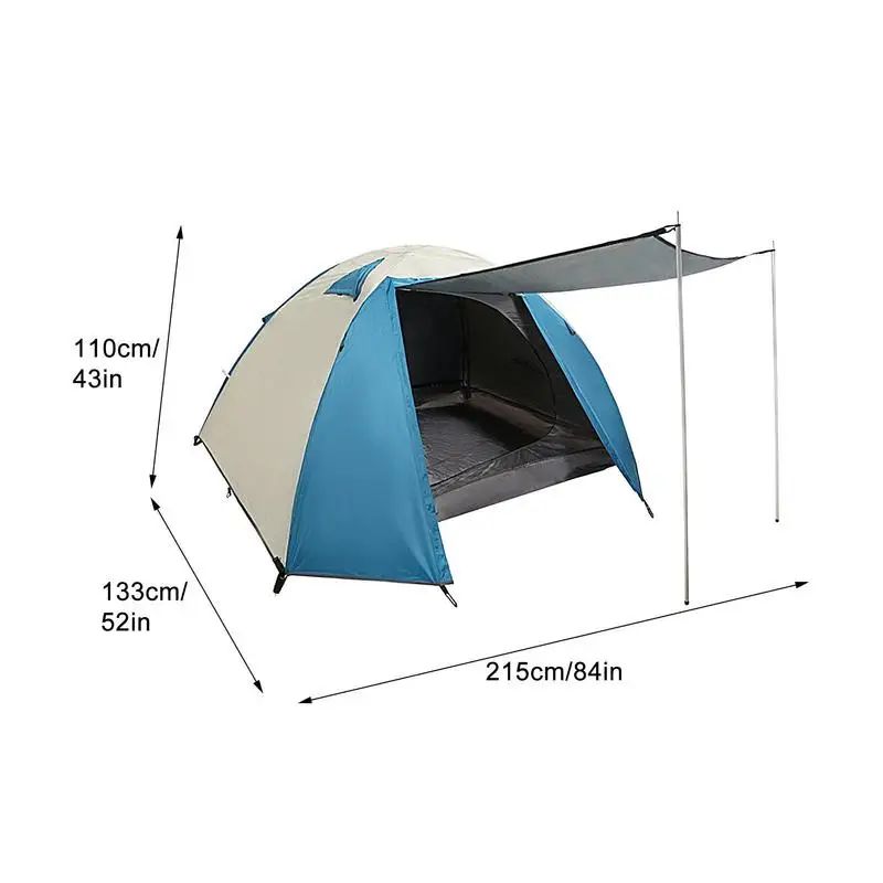 Imagem -06 - Impermeável Double Layer Camping Tent Leve Mochila Tent Portátil Engrenagem ao ar Livre para Pessoas Casal