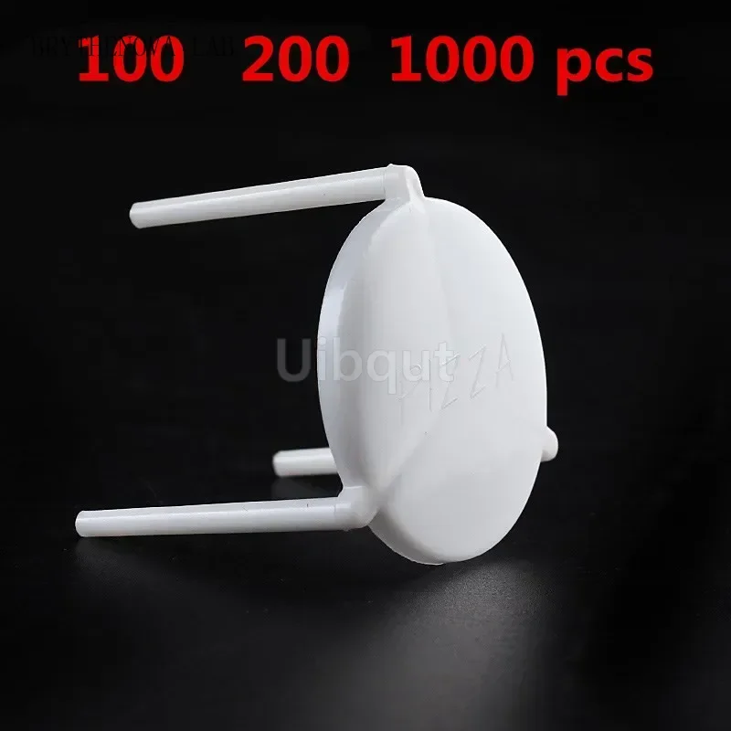 Disposable food grade white hard plastic pizza box holder Tripod Saver Box Steady Support Pizza Shelves Rack Cocina