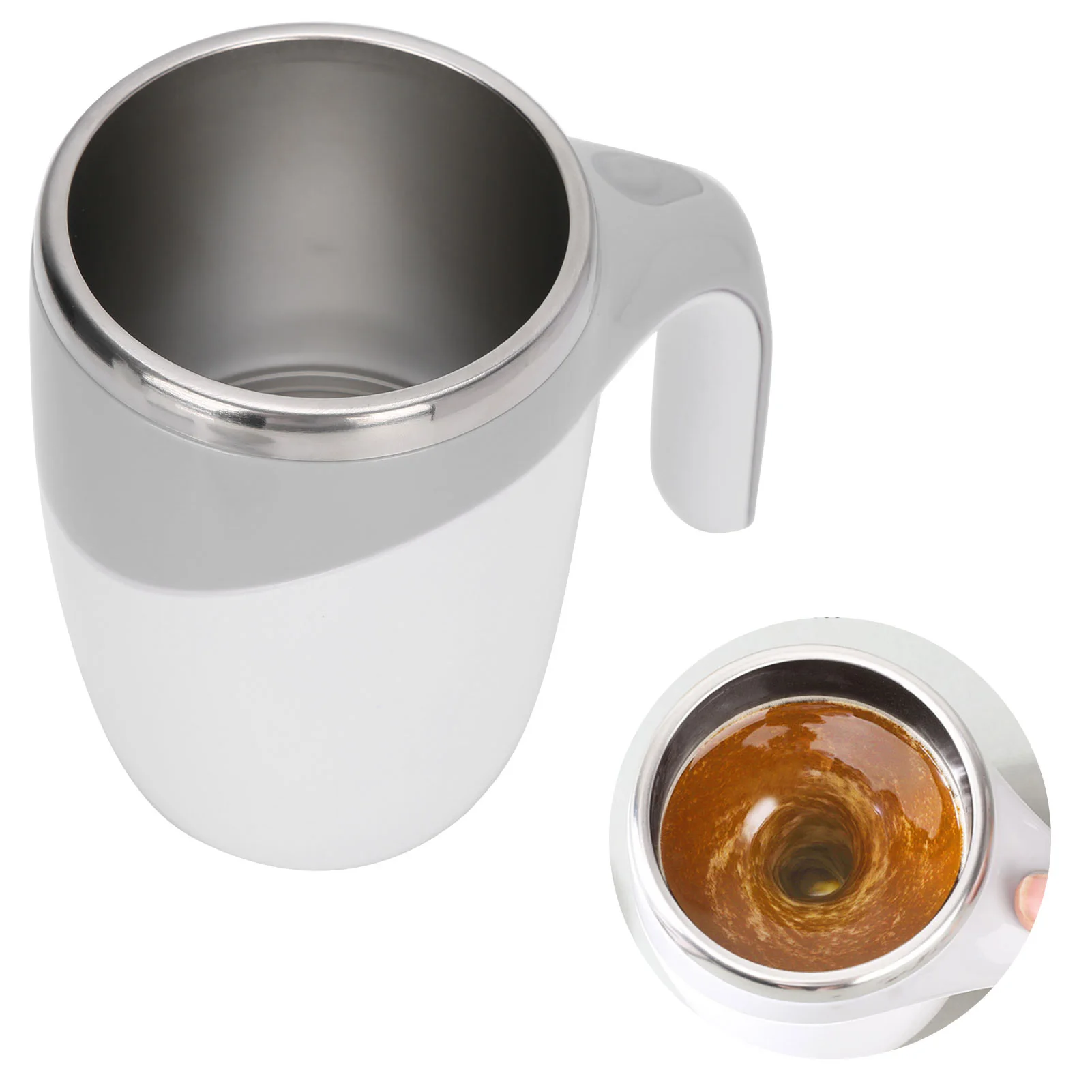 380 ml selbstrührender Becher, magnetischer automatischer Selbstrührbecher für Kaffee, Tee, Milch, Geschenk