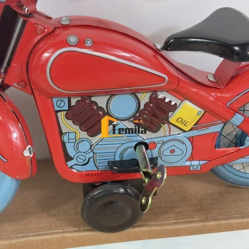 Opwindspeelgoed IJzeren motorfiets Nostalgische persoonlijkheid Ornament Creatieve collectie Fotografie Props IJzeren handwerk Decoratie