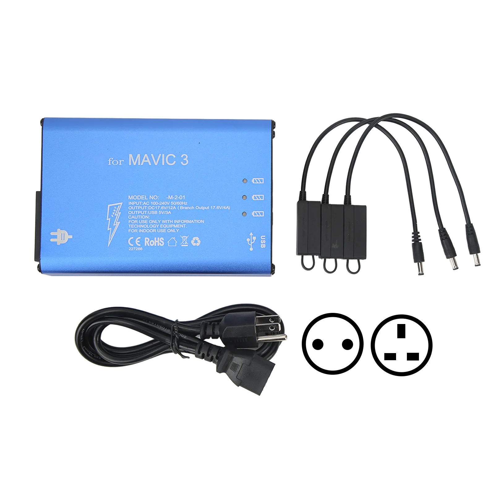 

Professional Aluminum Alloy Drone Battery Charger for Mavic 3 Fast Electronic Components Charging Tool Multi Battery Replacement