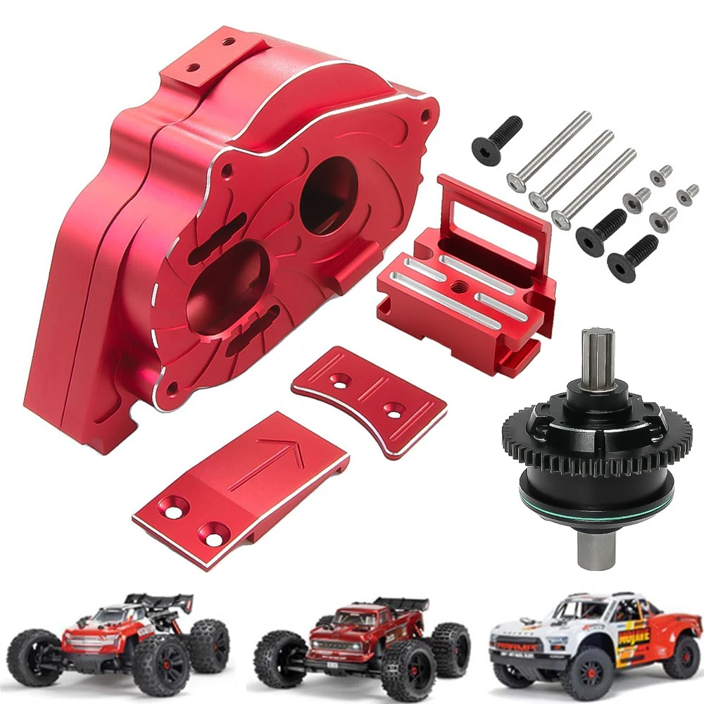 

Metal Center Gearbox & 57T Differential Set for ARRMA 1/10 Kraton Outcast 4S BLX 1/8 Mojave 4S BLX RC Car Upgrade Parts