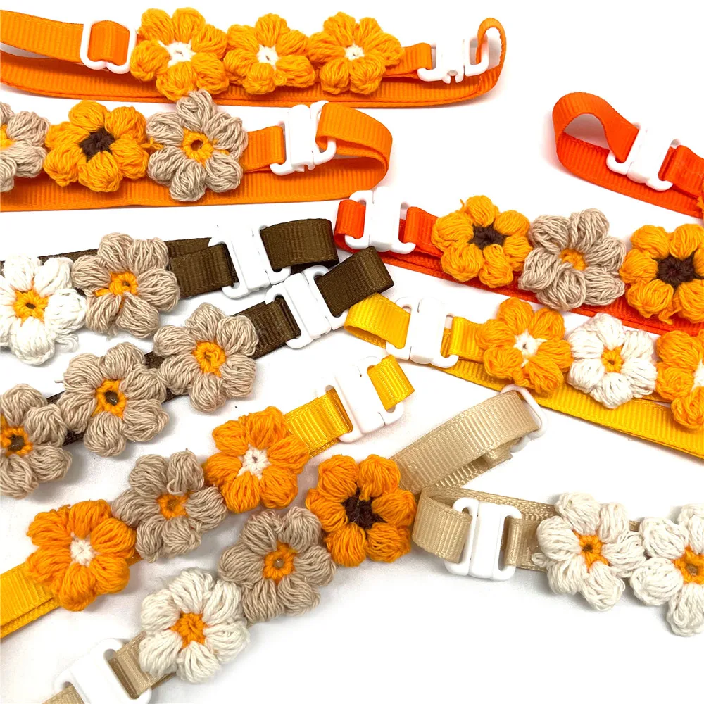 50/100pcs Fall Dog Ties Flowers Style Thanksgiving Pet Supplies Bow Tie Collar Small Dog Cat Puppy Bowtie Grooming Accessories 3