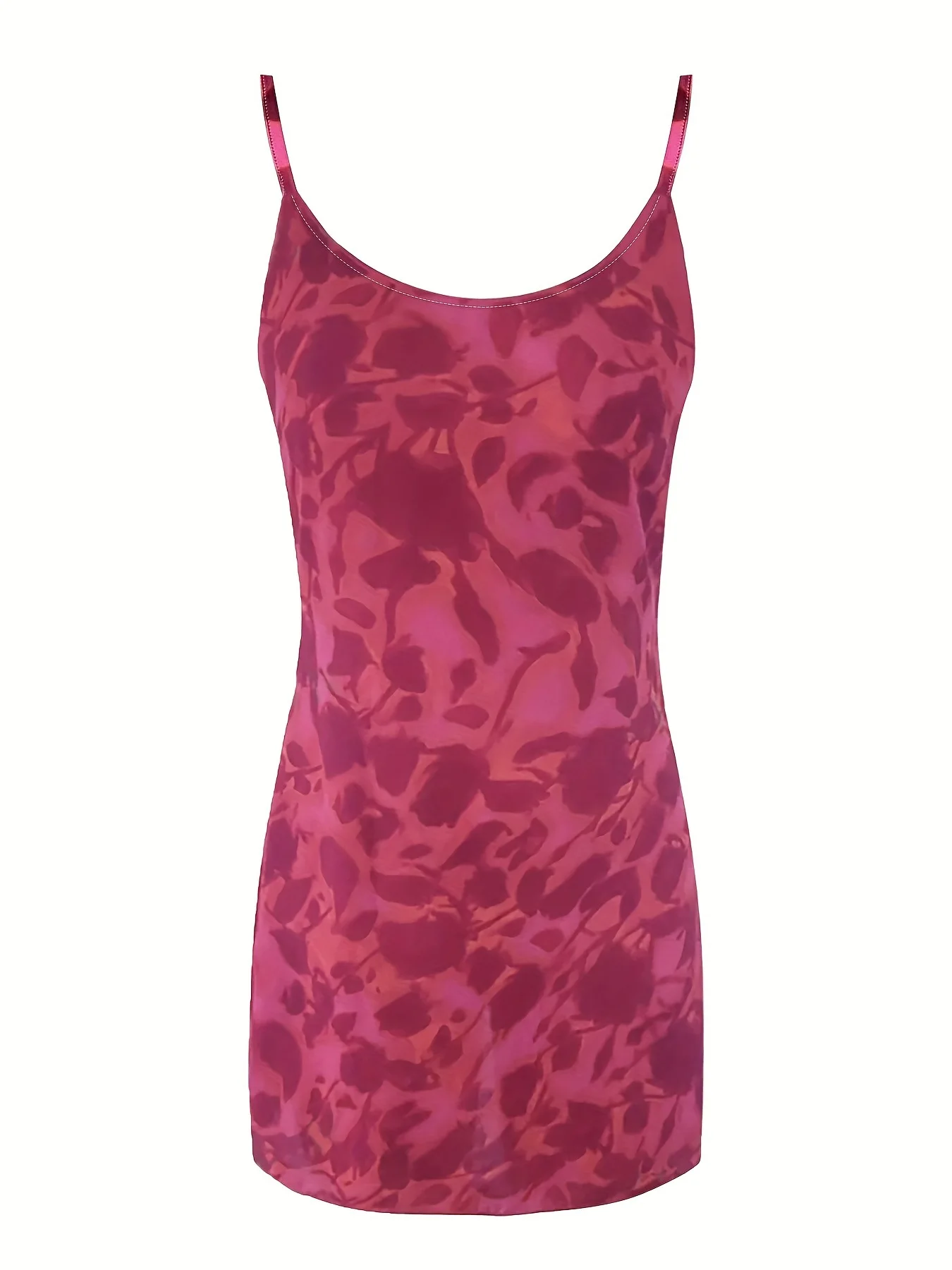 Gonna corta da ragazza piccante che dimagrisce la vita francese sexy per le donne all'inizio della primavera 2025 nuovo abito a canotta dimagrante in stile floreale rosso