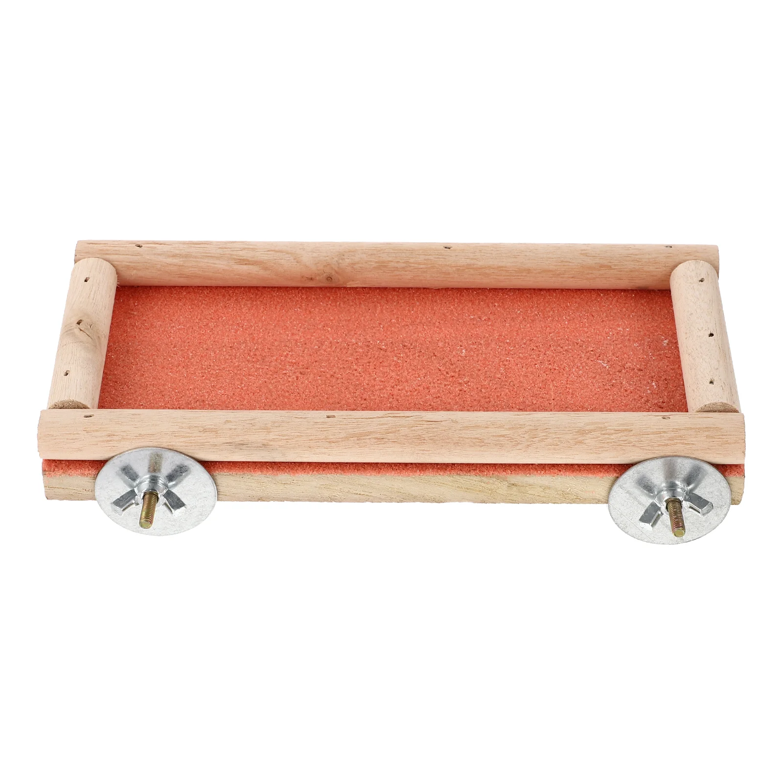 

Springboard Wooden Grinding Toy Hamster Frosted Squirrel Claw Birds Jumping for Perch Stand