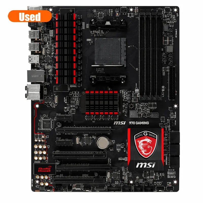 Б/у игровая планшетофон MSI 970, Socket AM3/AM3 + с AMD 970 DDR3 32 Гб PCI-E 2,0 SATA 3,0 оригинальная десктопная материнская плата