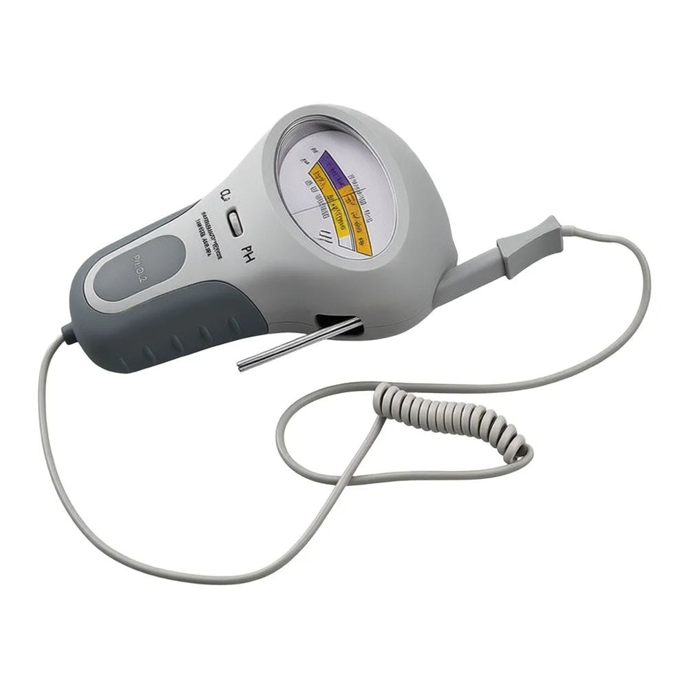 PC102 Dual Function Pool Water Tester for CL2 and pH Monitoring with Ergonomic Design and Responsive Digital Readout