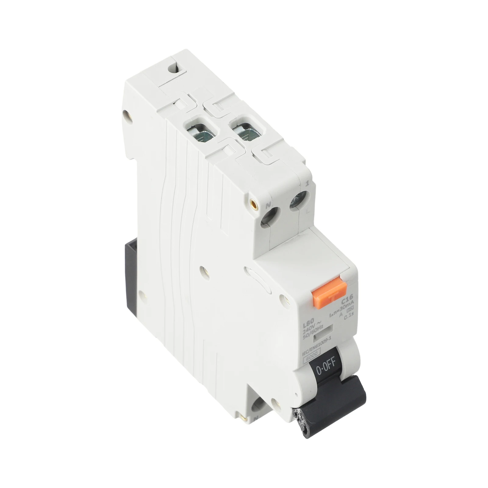 Compact for Circuit Breaker 16 Amp for Circuit Breaker for 1p N for rcd Fast Reaction Time 0. for 1s Flame-Retardant Material