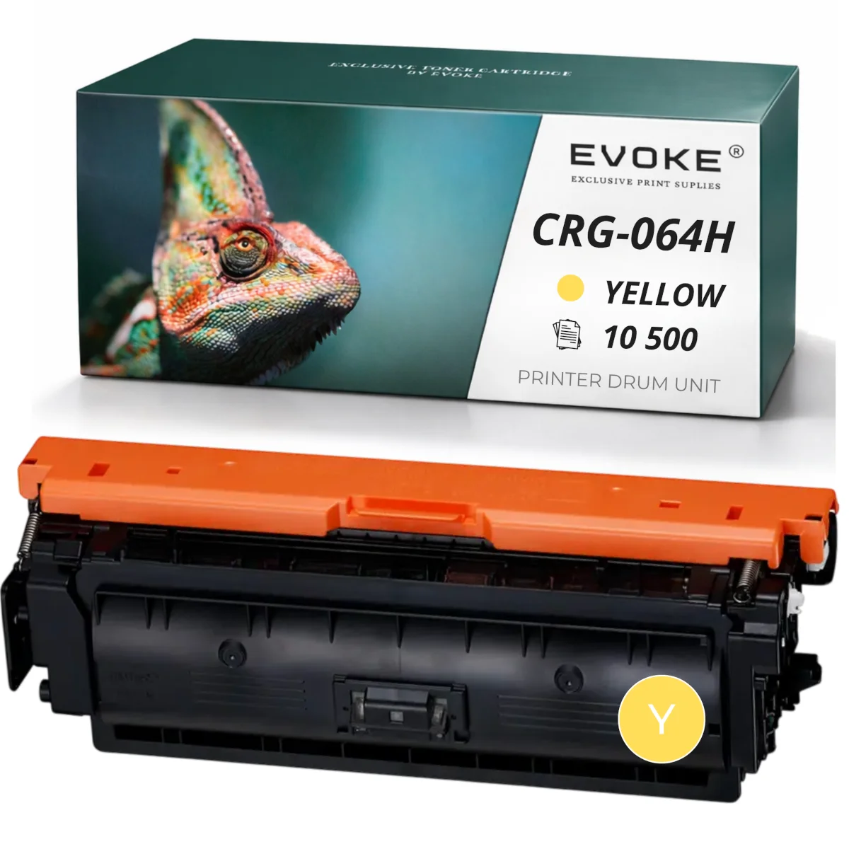 Evoke Compatibele Toner voor Canon Crg-064Hy Crg064Hy Crg-064H Crg064H 4932C001 Geel met Chip 10500 Pagina's I-Sensys Lbp722Cdw Mf832Cdw Mf842Cdw