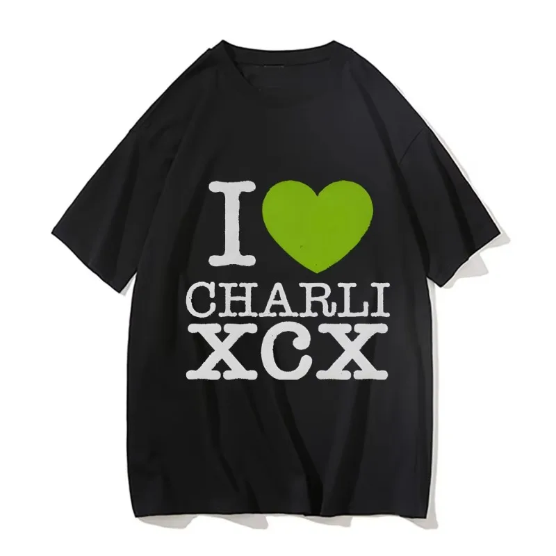 

L Love Charli XCX T Shirt 2025 Fashion Men/Women Aesthetic Tshirt Unisex High Quality Streetwear Vintage Cotton Short Sleeve Top
