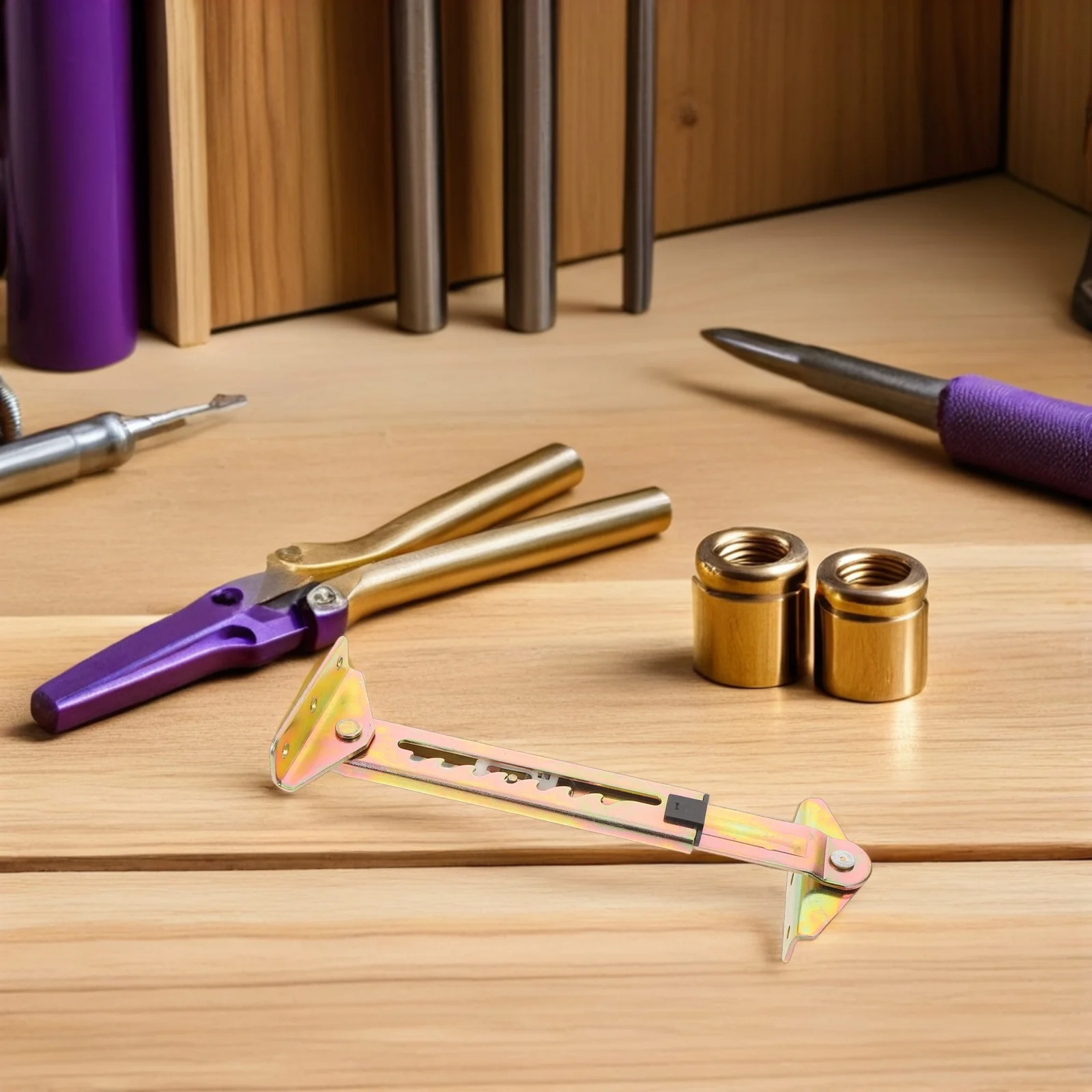 

2Pcs Adjustable Telescoping Support Rod - Spa Bed Height Adjuster for Massage Tables Furniture Lifts Stable Leveling Replacement