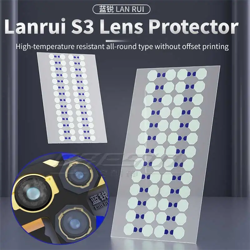 Lanrui S3 Camera Lens Protector Dust Sticker High-temperature Resistant All-round Type Without Off Set Printing Protect From Dam