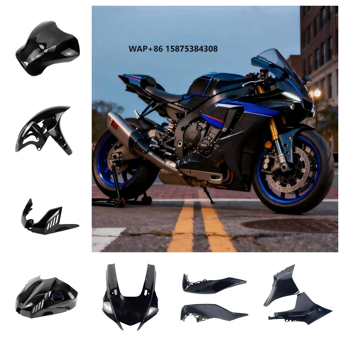 

OEM Carbon Fiber Motorcycle Fairing Kit for YZF R1M 2020 2021 2022 2023 2024 Fairing Kit Spot Goods or Wholesale
