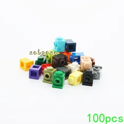 100PCS Assembles Particles 4070 Brick Special 1x1 with Headlight Building Blocks Bricks Kit Part High-Tech Toy For Children Gift