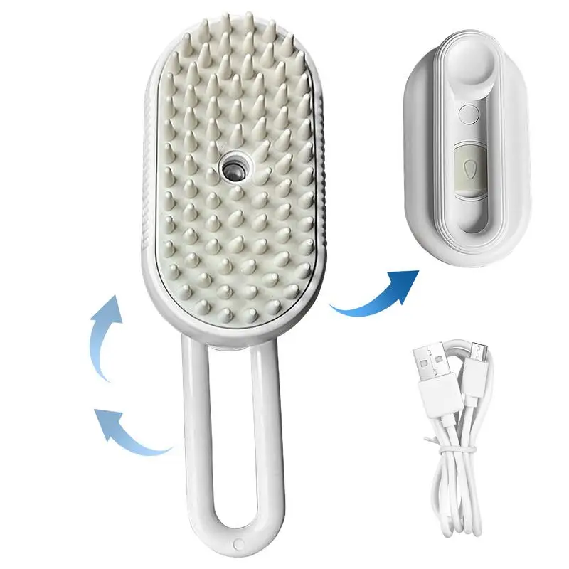 Cat Brush For Shedding USB Charging Hair Brush Pet Spray Comb Flyaway Hair Prevention Cat Dog Grooming Brush Pet Daily Supplies