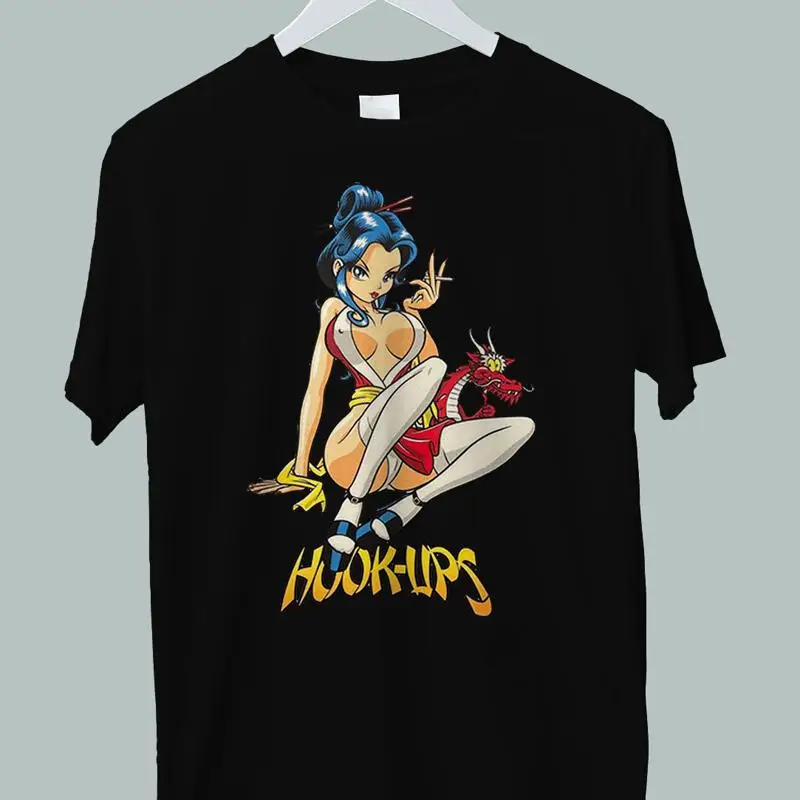 Hook Ups Skateboard Smoking Geisha T Shirt