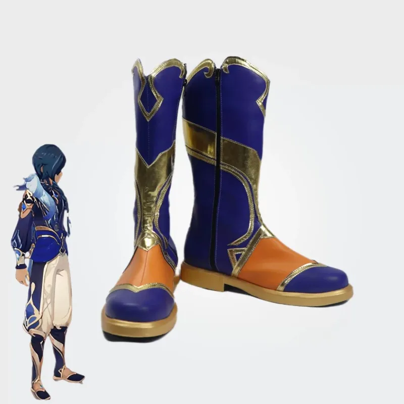 Genshin Impact Kaeya Alberich Sailwind Shadow Cosplay Shoes Boots Knights of Halloween