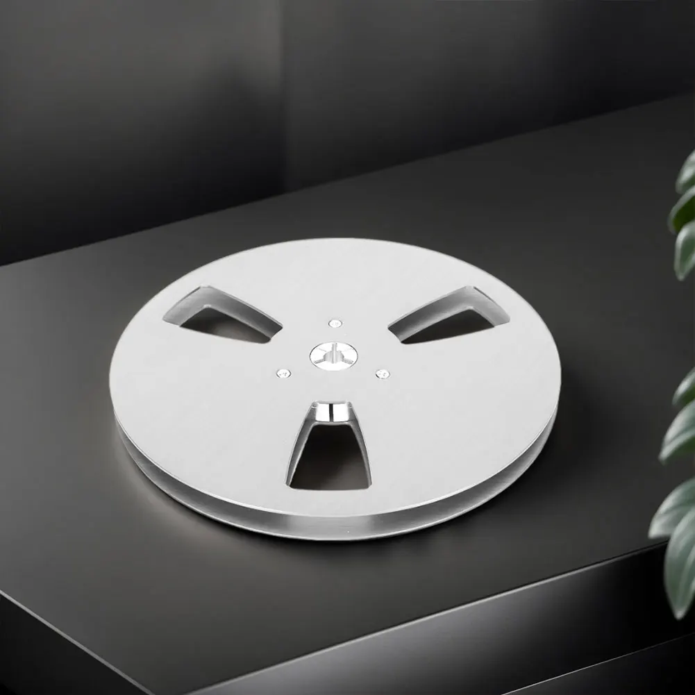 1/4 7 Inch Blank Tape Reel Aluminum Alloy Empty Tape Reel Recording Takeup Reel Replacement Opening Machine Part