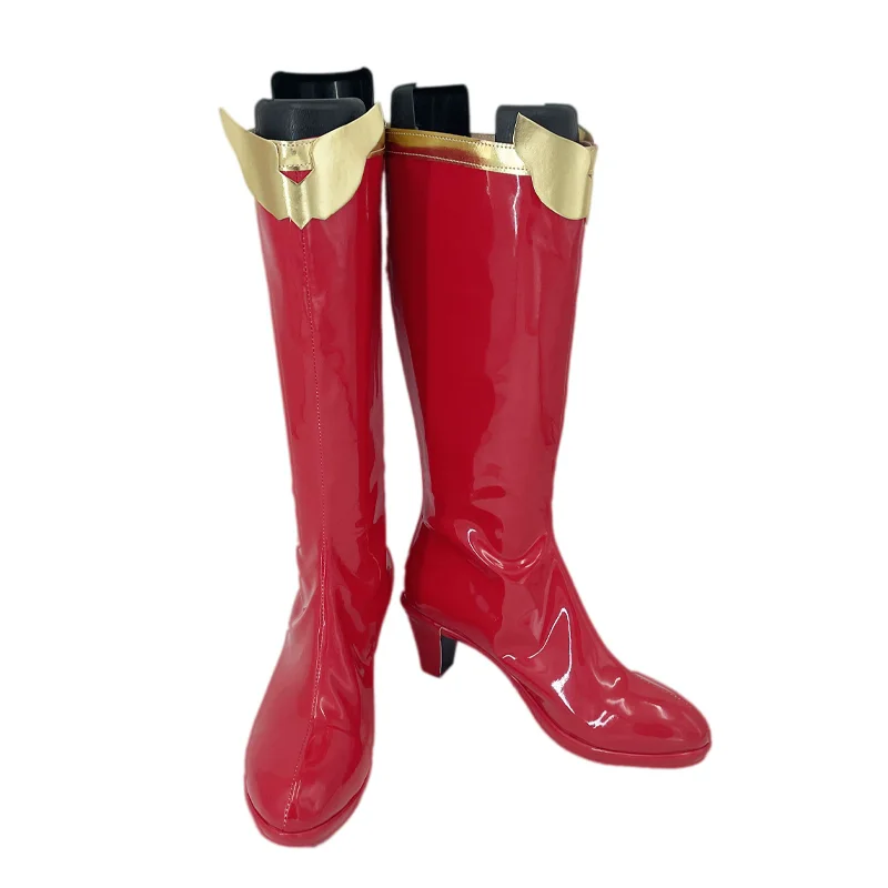 Anime Hero SuperGIRL Clark Kent botas rojas Cosplay hombres mujeres Nia zapatos 36-48 tamaño personalizado