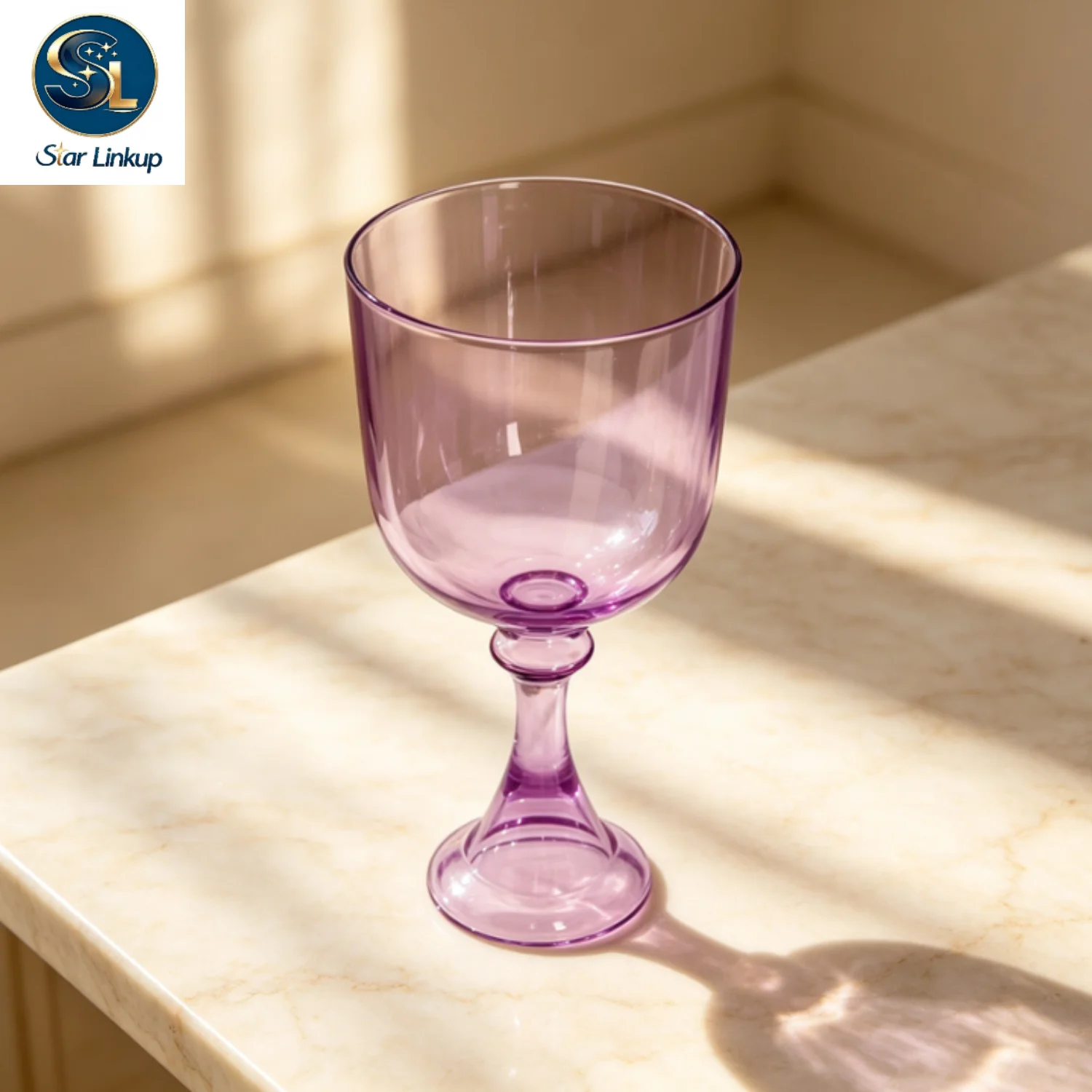 STAR LINKUP 5‑6.5 Inch Transparent Purple Quartz Crystal Chalice Singing Bowl 432Hz/440Hz Note Sound Healing Chakra Balancing Yoga Meditation Sound Bath Percussion Instrument With Mallet