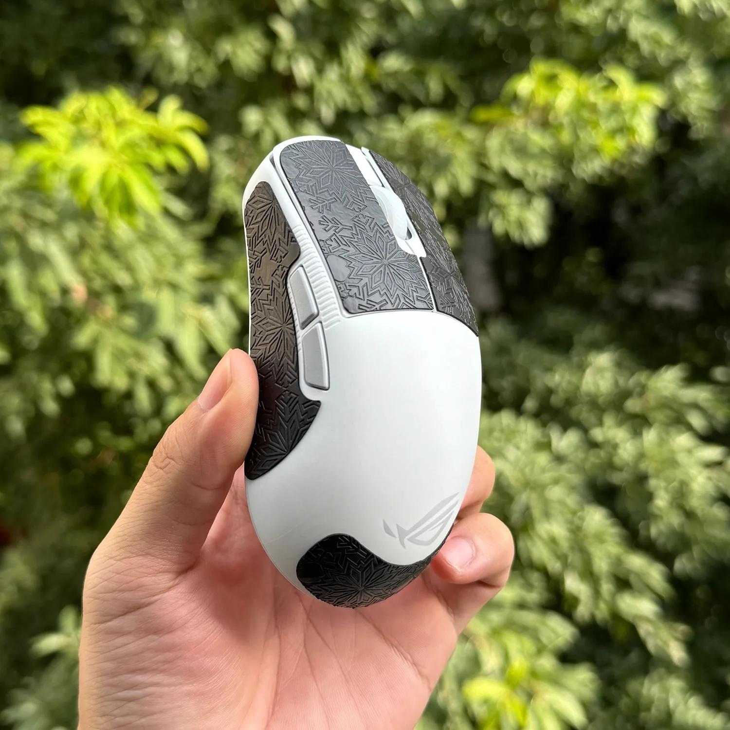 ملصق ماوس خفيف الوزن مانع للانزلاق لـ ASUS ، ROG ، Harpe ، ACE ، صغير ، مانع للانزلاق ، ندفة الثلج فائقة الرقة ، نسيج سحلية ، مجموعة واحدة