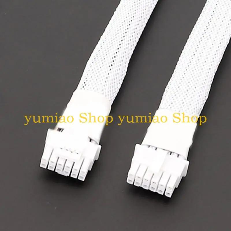 587B for RTX4000 Series 16Pin Male to PCIE 5.0 12+4 16Pin Video Card Cable 12VHPWR PCIE 5.0 Straight to Elbow Head Cable