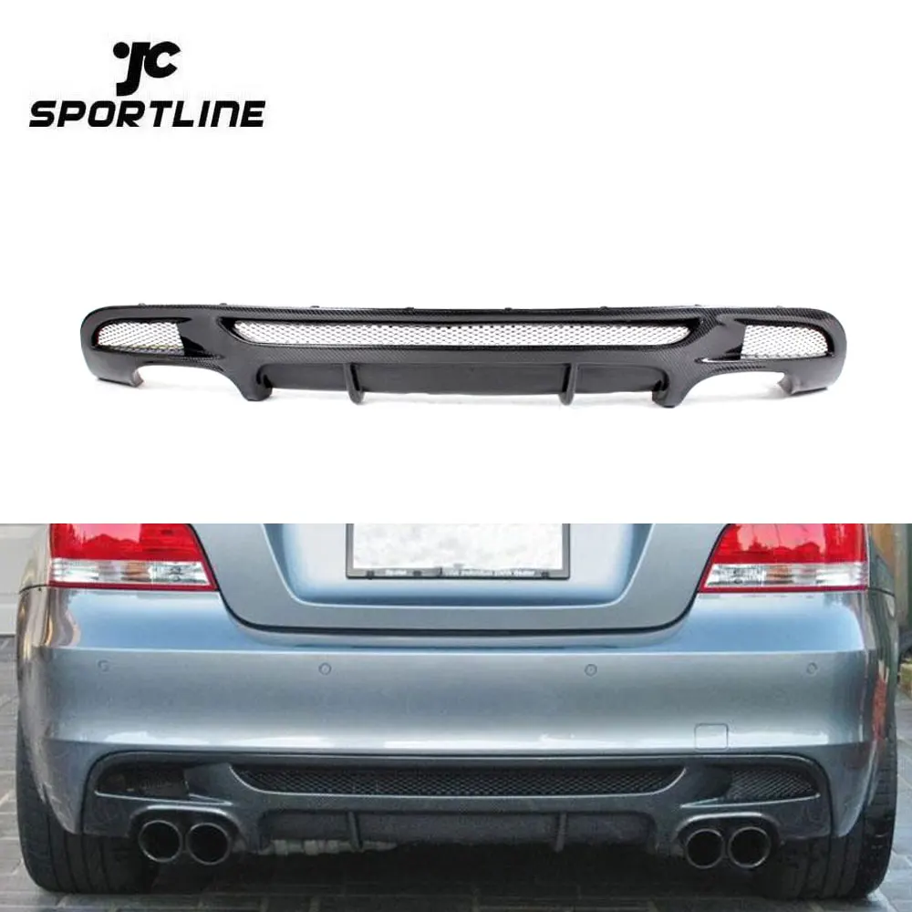 

Auto Car Carbon Rear Lip Diffuser With Quad Exhaust Dual Outlet For BMW E82