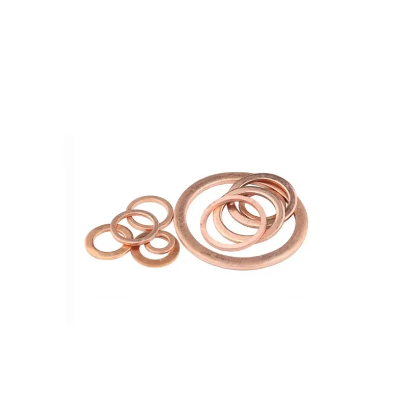Soft Red Copper Gasket for Leak Proof Sealing in Harsh Environments Marine and Industrial Flat Washer Applications