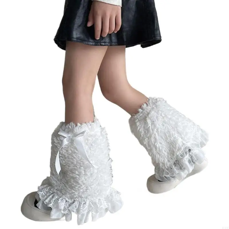 Soft & Warm Lace Bowknot Leg Warmers Stylish Toddler Leg Warmers for Girls Perfect For Daily Outfits & Special Occasion