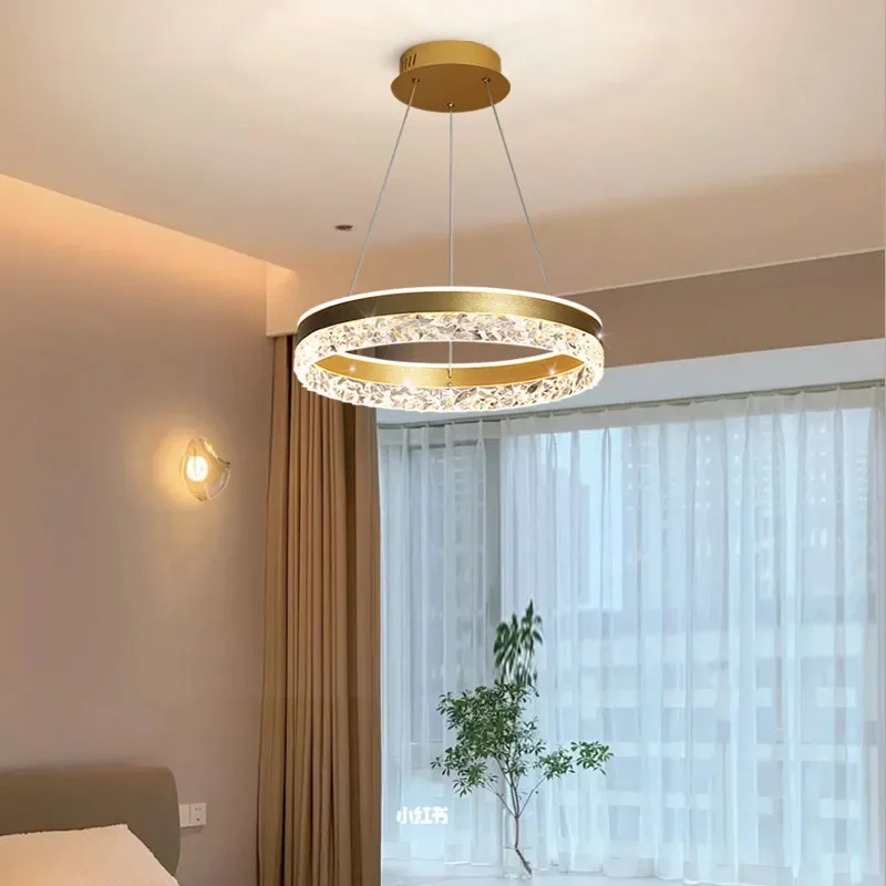 

Light luxury Crystal Restaurant Chandelier ins Internet Celebrity popular style Lamp bedroom Lamp