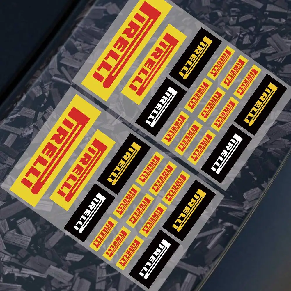 1 قطعة دراجة نارية سيارة قاطرة عاكس الليزر ملصق التصميم ملصق حائط من الفينيل الديكور ل P-PIRELLI