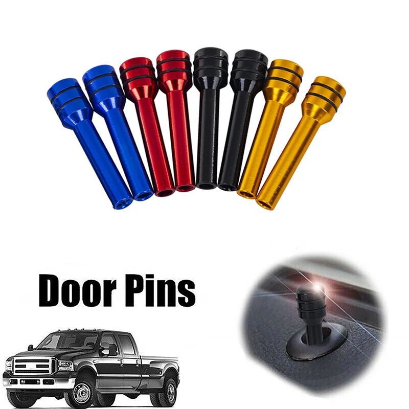 2pcs Universal Auto Auto LKW Innen türschloss Abdeckung Knopf Zug stifte blau/rot/schwarz/gloden