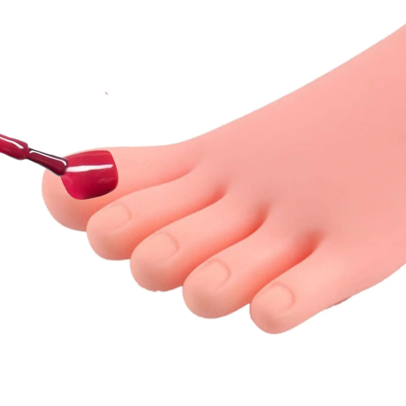 Modèle de pied de Mannequin en plastique ABS souple et Flexible, pour la pratique de la Nail Art des débutants, autocollants pour ongles d'orteils, outil d'exposition des pieds artificiels