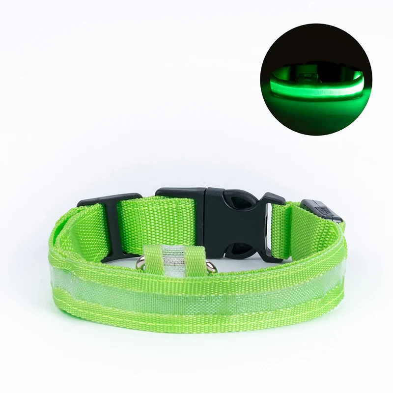 Led Dog Collar Light Rechargeable Collar For Dogs Puppies Night Luminous Supplies Pet Products Accessories USB Charging