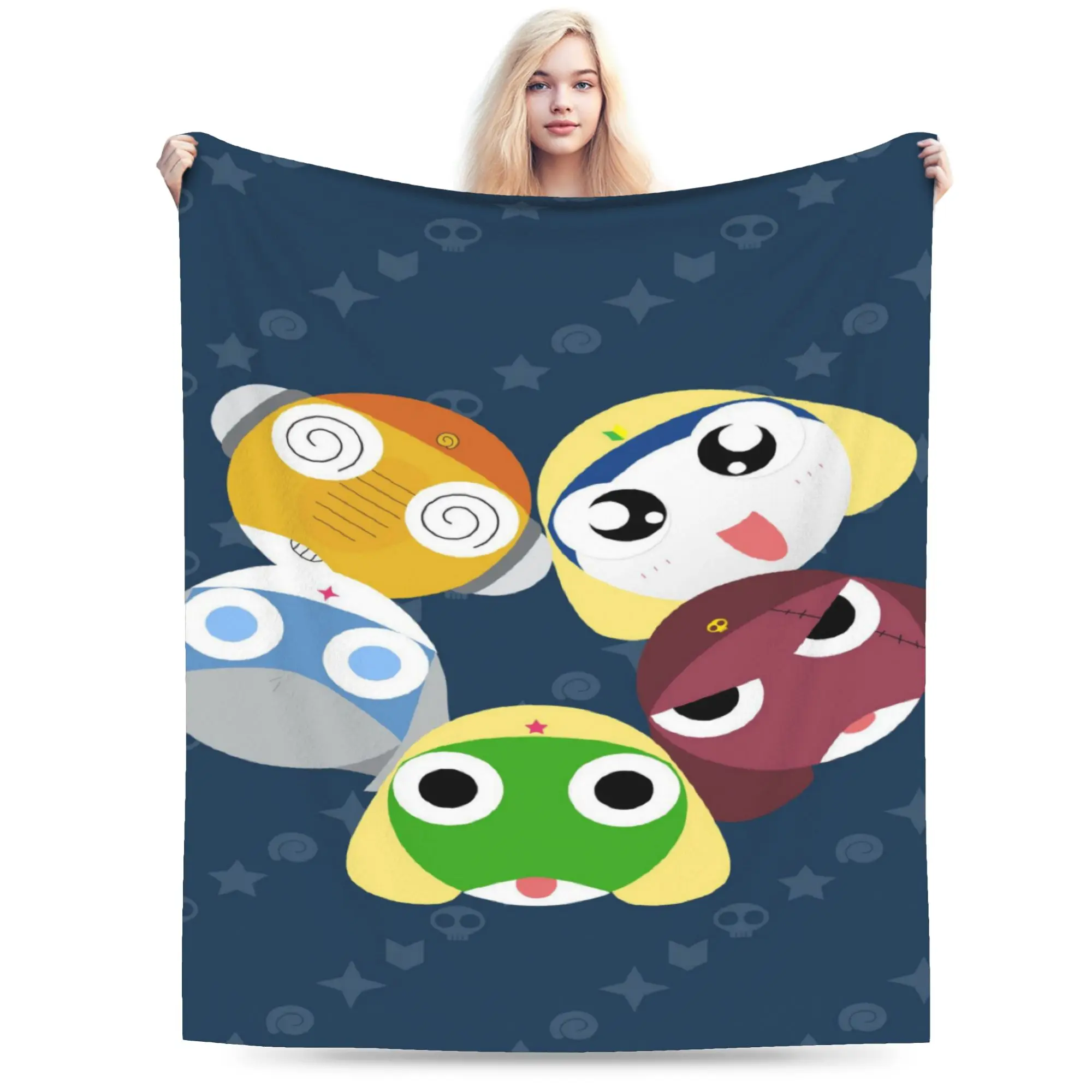 Cozy Keroro Gunso Blanket Stuff Bed Decorative  Throw Blankets Super Soft Fleece for Outdoor
