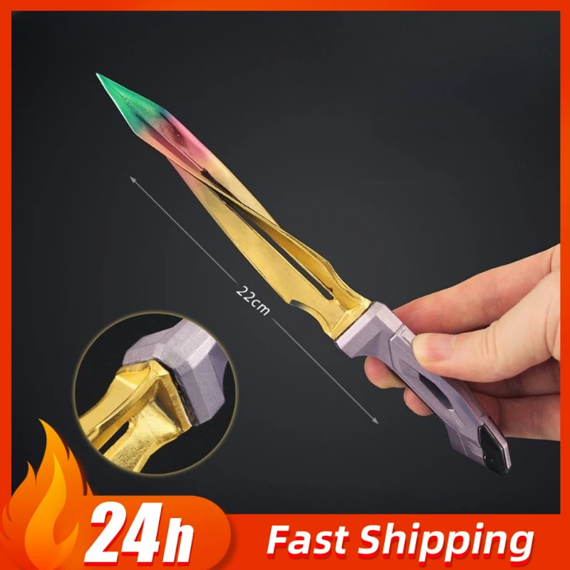 Valorant Supernatural Guard Pocket knife Weapons Model Game Peripheral katan Toy knives Melee sword Gamer Ornaments Boys Gifts