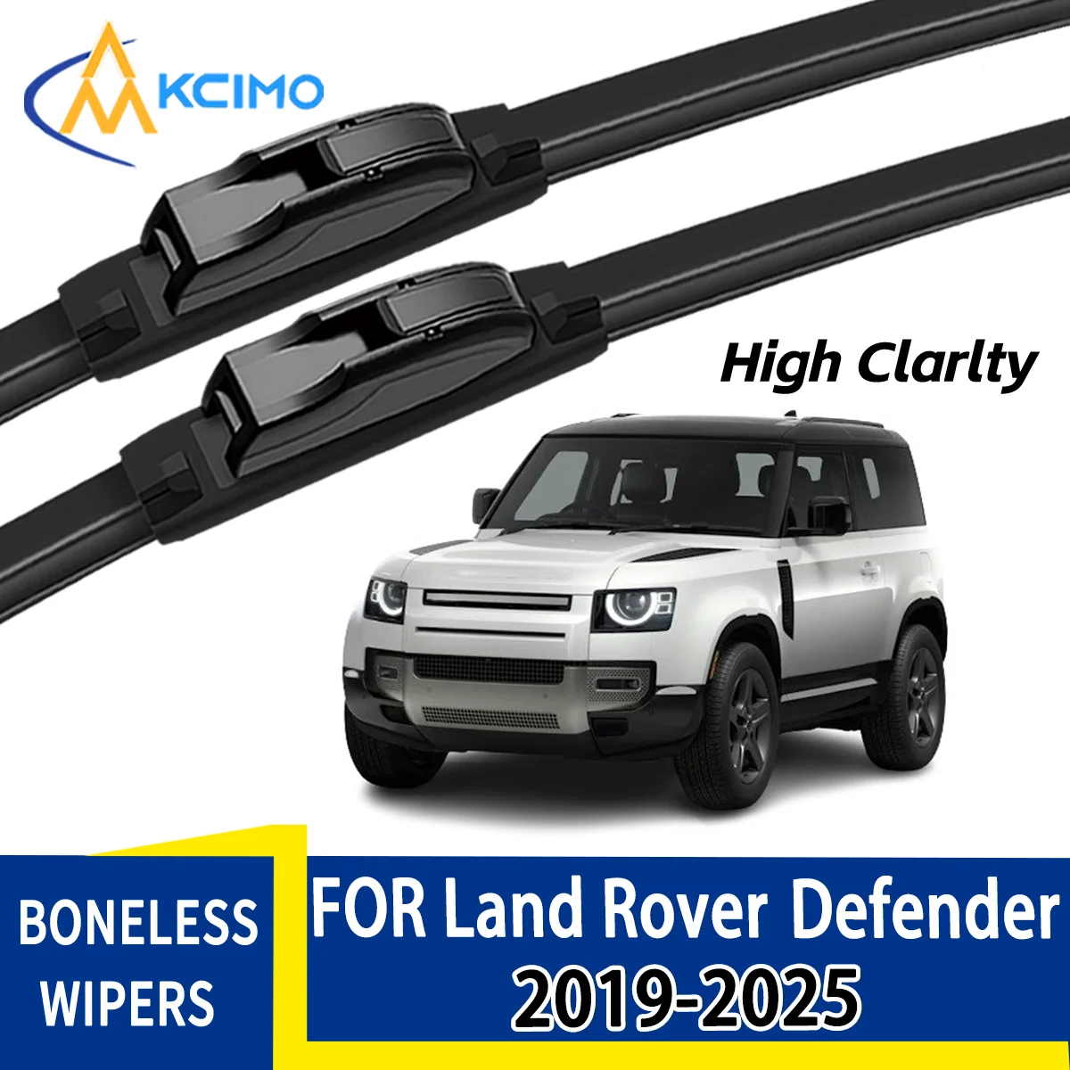For Land Rover Defender L663 2019-2025 Automobiles Durable Front Windscreen Wiper Blades Auto Window Replacement Accessories